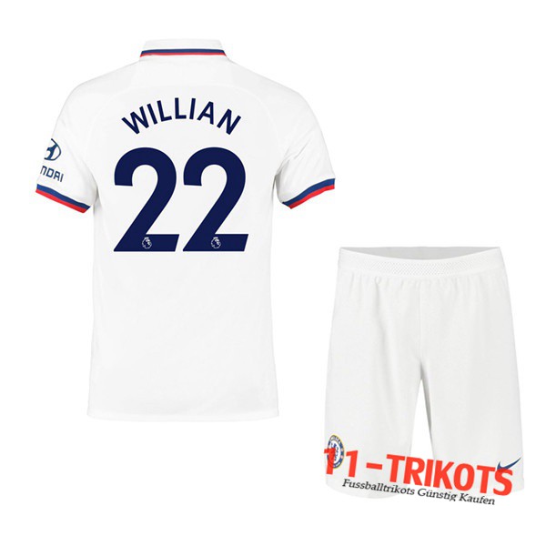 Neuestes Fussball FC Chelsea (Willian 22) Kinder Auswärtstrikot 2019 2020 | 11-trikots