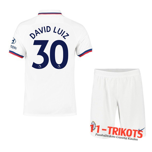 Neuestes Fussball FC Chelsea (David Luiz 30) Kinder Auswärtstrikot 2019 2020 | 11-trikots