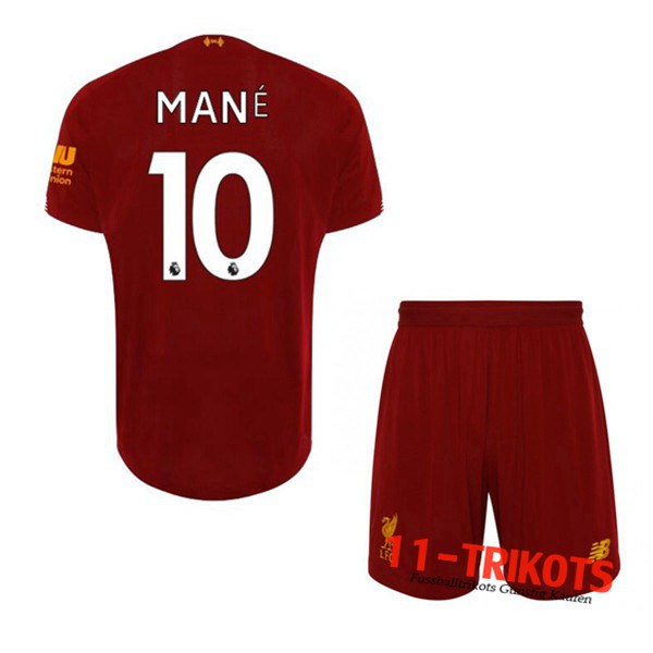 Neuestes Fussball FC Liverpool (Mane 10) Kinder Heimtrikot 2019 2020 | 11-trikots
