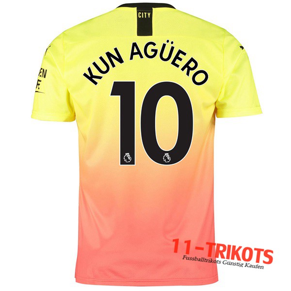 Neuestes Fussball Manchester City (KUN AGUERO 10) Third 2019 2020 | 11-trikots