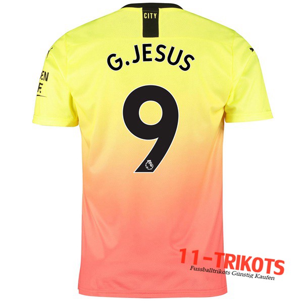 Neuestes Fussball Manchester City (G.JESUS 9) Third 2019 2020 | 11-trikots