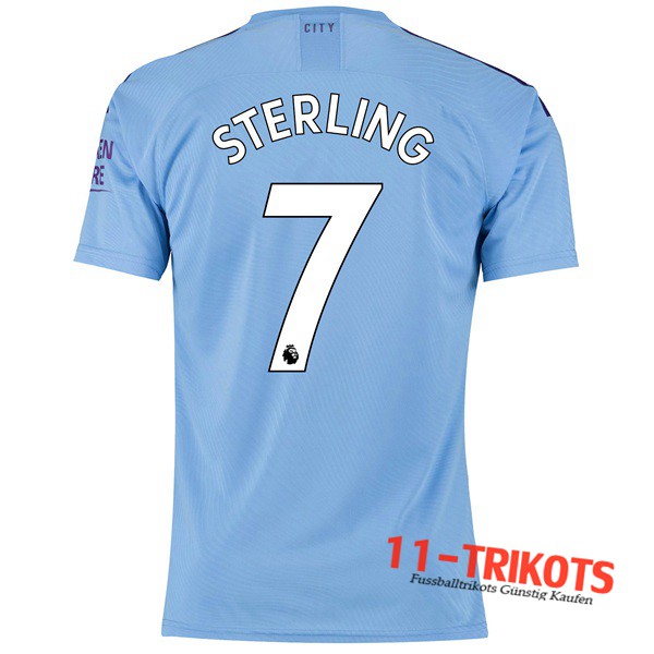 Neuestes Fussball Manchester City (STERLING 7) Heimtrikot 2019 2020 | 11-trikots