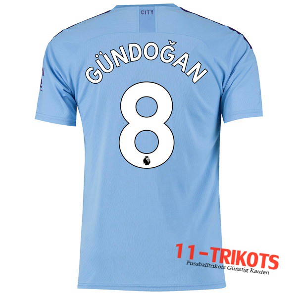 Neuestes Fussball Manchester City (GUNDOGAN 8) Heimtrikot 2019 2020 | 11-trikots