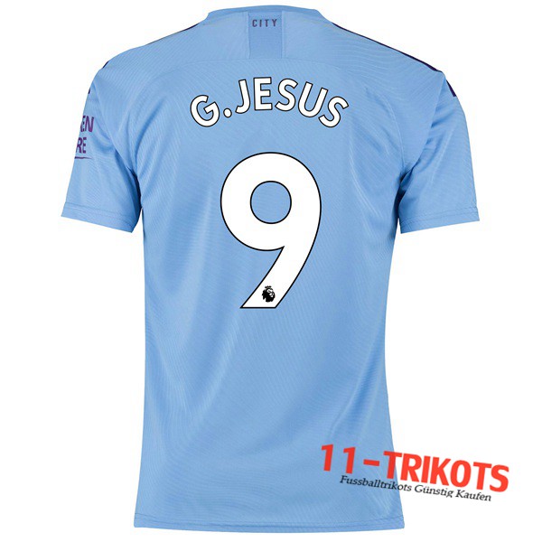 Neuestes Fussball Manchester City (G.JESUS 9) Heimtrikot 2019 2020 | 11-trikots