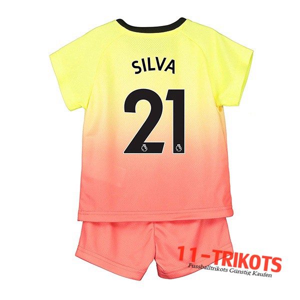 Neuestes Fussball Manchester City (SILVA 21) Kinder Third 2019 2020 | 11-trikots