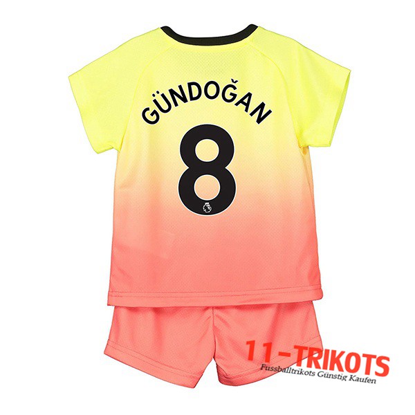 Neuestes Fussball Manchester City (GUNDOGAN 8) Kinder Third 2019 2020 | 11-trikots