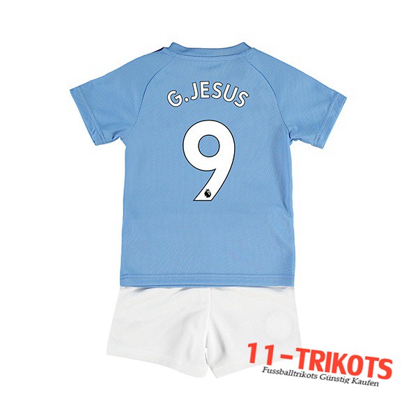 Neuestes Fussball Manchester City (G.JESUS 9) Kinder Heimtrikot 2019 2020 | 11-trikots