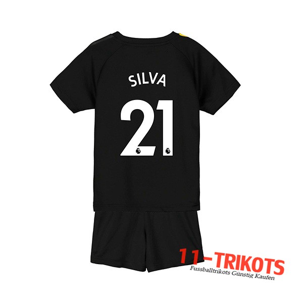 Neuestes Fussball Manchester City (SILVA 21) Kinder Auswärtstrikot 2019 2020 | 11-trikots