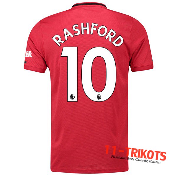 Neuestes Fussball Manchester United (Rashford 10) Heimtrikot 2019 2020 | 11-trikots