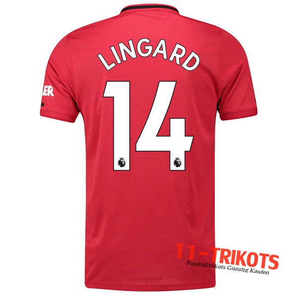 Neuestes Fussball Manchester United (Lingard 14) Heimtrikot 2019 2020 | 11-trikots