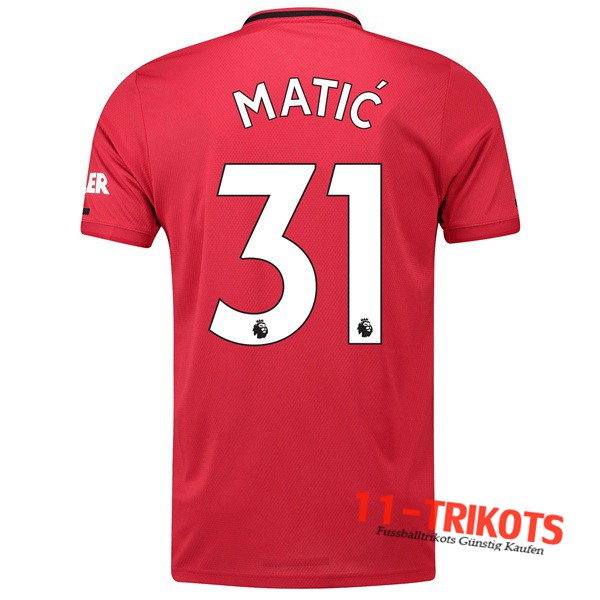 Neuestes Fussball Manchester United (MATIC 31) Heimtrikot 2019 2020 | 11-trikots