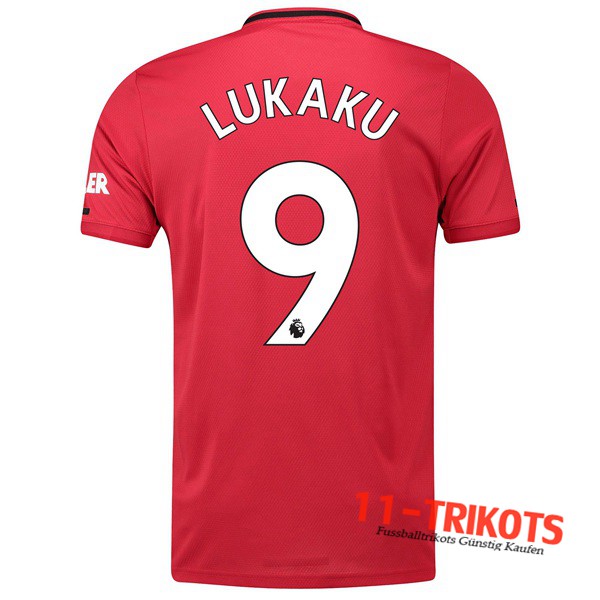 Neuestes Fussball Manchester United (Lukaku 9) Heimtrikot 2019 2020 | 11-trikots