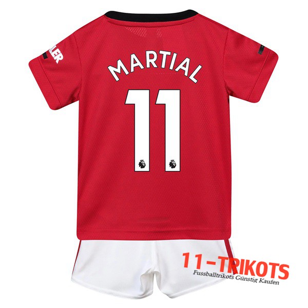Neuestes Fussball Manchester United (MARTIAL 11) Kinder Heimtrikot 2019 2020 | 11-trikots