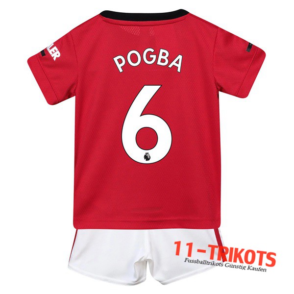 Neuestes Fussball Manchester United (POGBA 6) Kinder Heimtrikot 2019 2020 | 11-trikots
