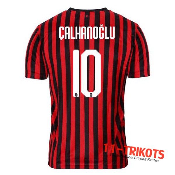 Neuestes Fussball Milan AC (CALHANOGLU 10) Heimtrikot 2019 2020 | 11-trikots