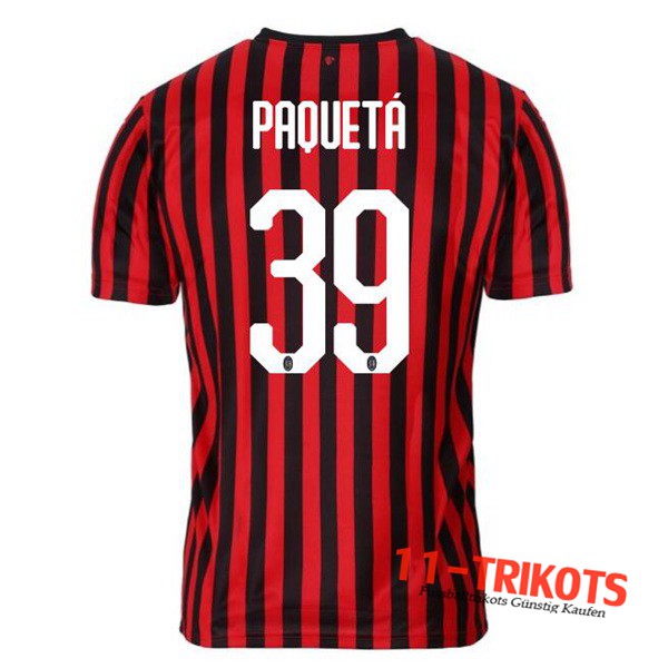 Neuestes Fussball Milan AC (PAOUETA 39) Heimtrikot 2019 2020 | 11-trikots