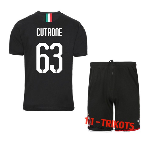 Neuestes Fussball Milan AC (CUTRONE 63) Third 2019 2020 | 11-trikots