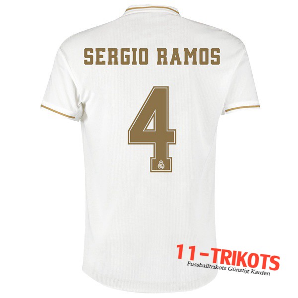 Neuestes Fussball Real Madrid (SERGIO RAMOS 4) Heimtrikot 2019 2020 | 11-trikots