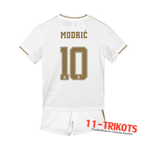 Neuestes Fussball Real Madrid (MODRIC 10) Kinder Heimtrikot 2019 2020 | 11-trikots