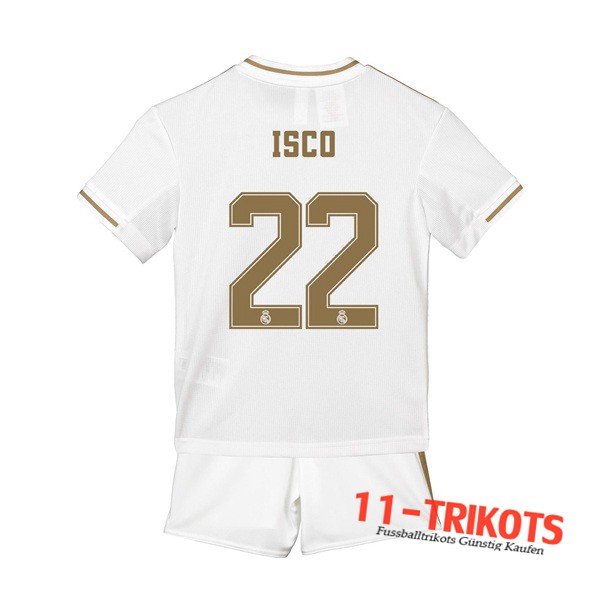 Neuestes Fussball Real Madrid (ISCO 4) Kinder Heimtrikot 2019 2020 | 11-trikots