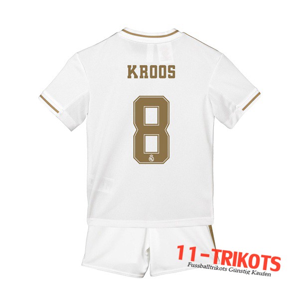 Neuestes Fussball Real Madrid (KROOS 8) Kinder Heimtrikot 2019 2020 | 11-trikots