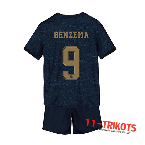 Neuestes Fussball Real Madrid (BENZEMA 9) Kinder Auswärtstrikot 2019 2020 | 11-trikots