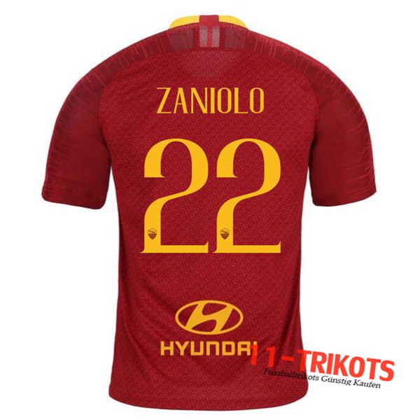 Neuestes Fussball AS Roma (ZANIOLO 22) Heimtrikot 2019 2020 | 11-trikots