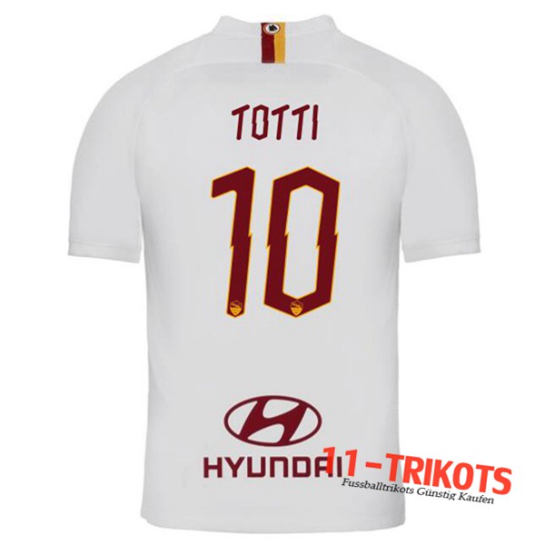 Neuestes Fussball AS Roma (TOTTI 10) Auswärtstrikot 2019 2020 | 11-trikots