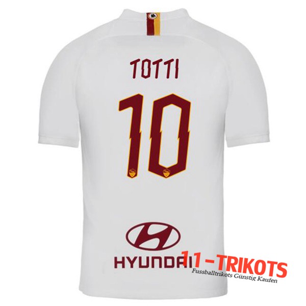 Neuestes Fussball AS Roma (TOTTI 10) Auswärtstrikot 2019 2020 | 11-trikots