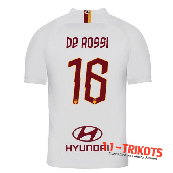Neuestes Fussball AS Roma (DE ROSSI 16) Auswärtstrikot 2019 2020 | 11-trikots