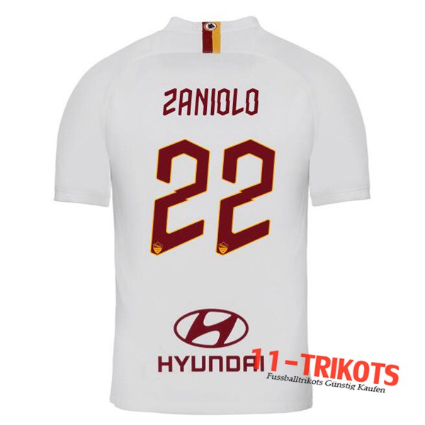Neuestes Fussball AS Roma (ZANIOLO 22) Auswärtstrikot 2019 2020 | 11-trikots