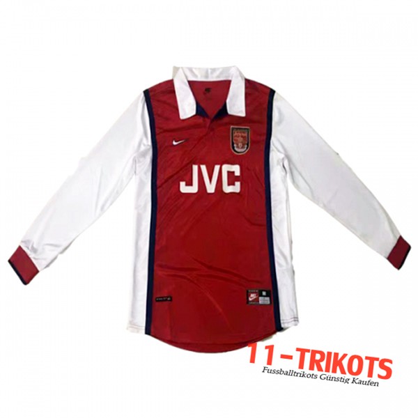 Neuestes Fussball Arsenal Heimtrikot Langarm 1998/1999