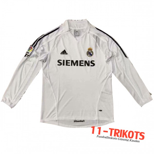 Neuestes Fussball Real Madrid Langarm Heimtrikot 2005/2006