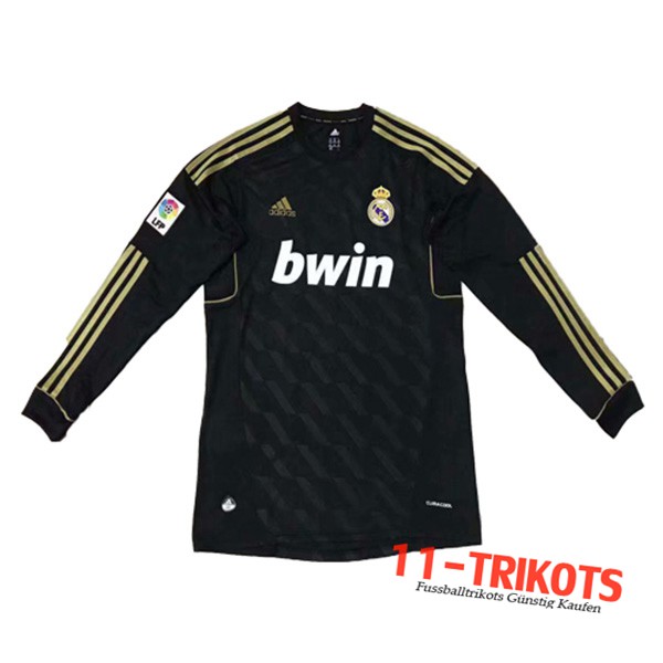 Neuestes Fussball Real Madrid Langarm Auswärtstrikot 2011/2012