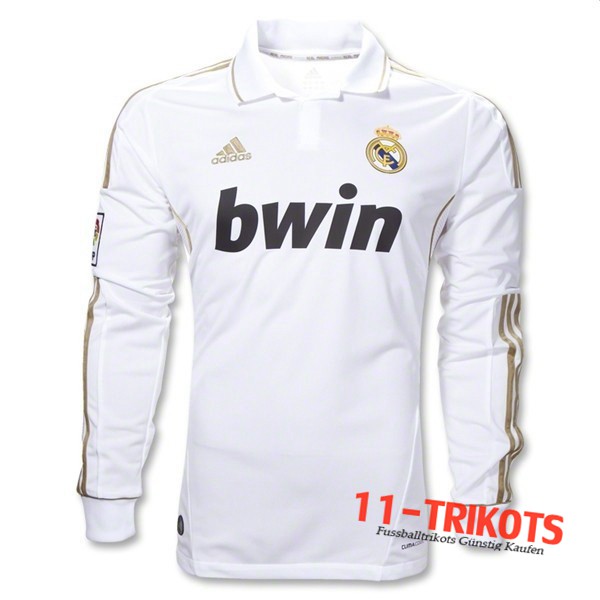 Neuestes Fussball Real Madrid Langarm Heimtrikot 2011/2012