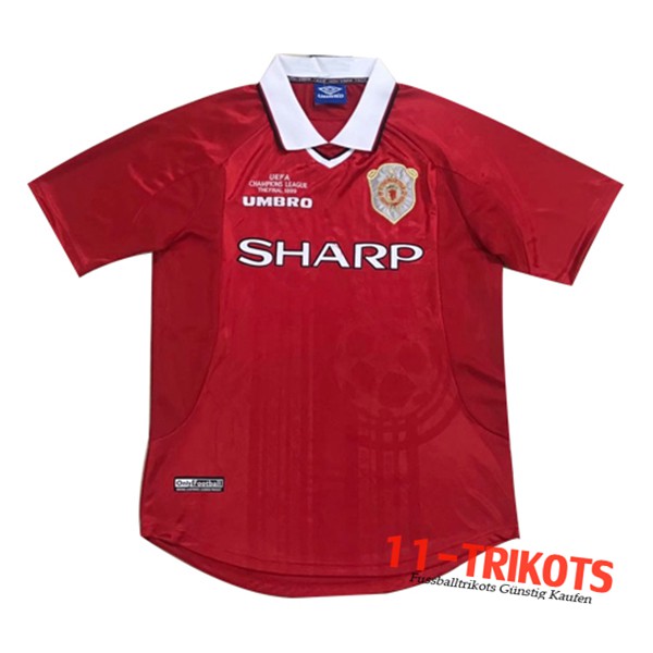 Neuestes Fussball Manchester United Heimtrikot 1999/2000
