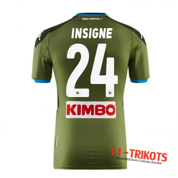 Neuestes Fussball SSC Neapel (INSIGNE 24) Auswärtstrikot 2019 2020 | 11-trikots