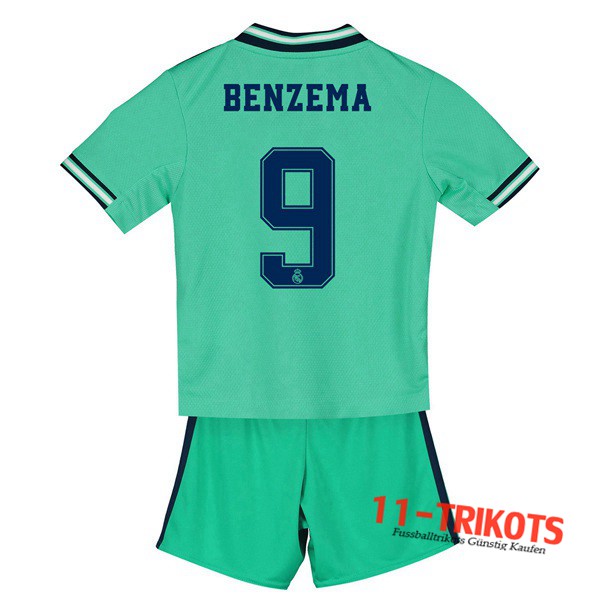 Neuestes Fussball Real Madrid (BENZEMA 9) Kinder Third 2019 2020 | 11-trikots