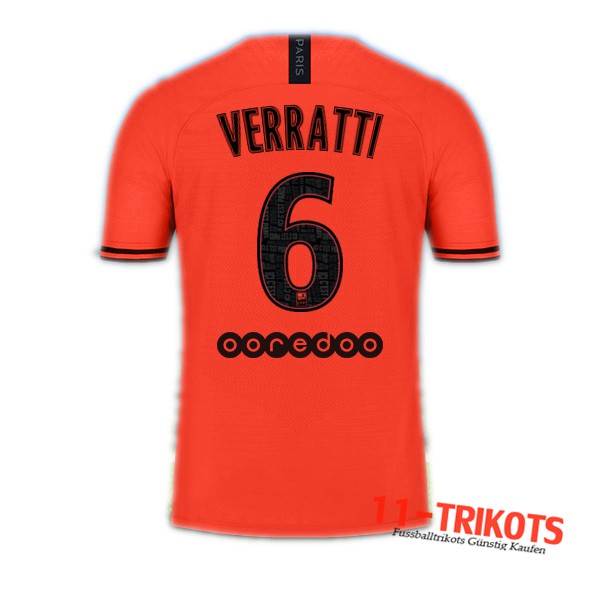 Neuestes Fussball PSG (VERRATTI 6) Auswärtstrikot 2019 2020 | 11-trikots