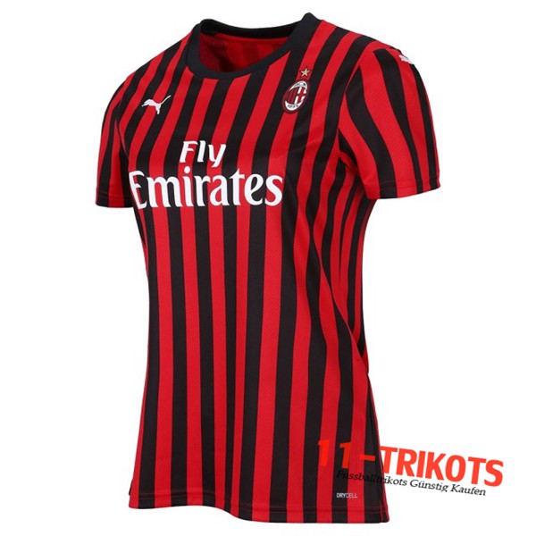 Neues Milan AC Damen Heimtrikot 2019/2020 Kurzarm Erstellen