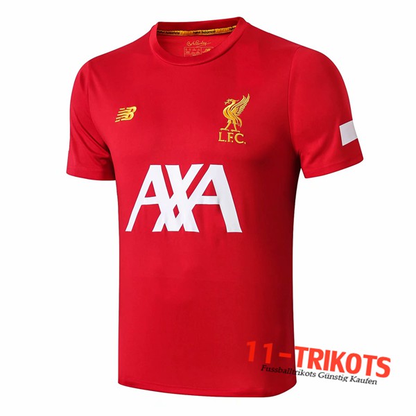 Neuestes Fussball FC Liverpool AXA Trainingstrikot Rot 2019 2020 | 11-trikots