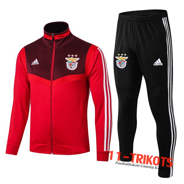 Neuestes Fussball S.L Benfica Trainingsanzug (Jacke) Rot 2019 2020 | 11-trikots