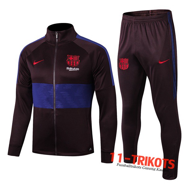 Neuestes Fussball FC Barcelona Trainingsanzug (Jacke) Lila/Blau 2019 2020 | 11-trikots