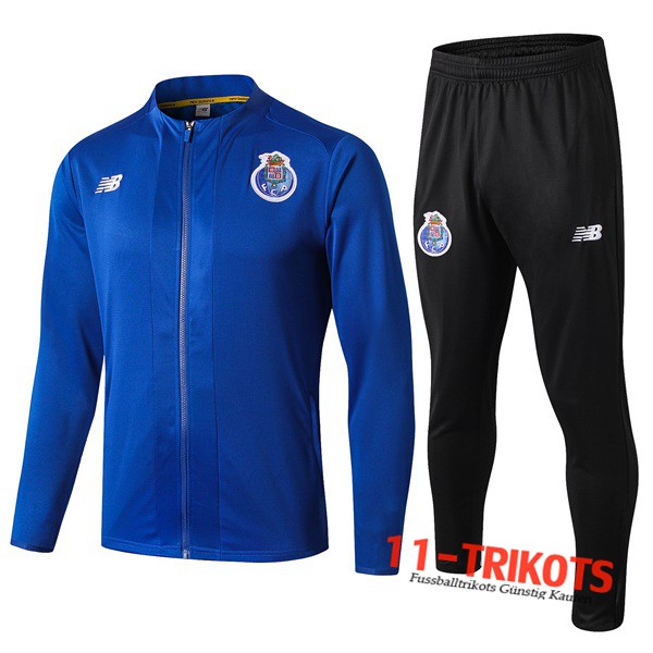 Neuestes Fussball FC Porto Trainingsanzug (Jacke) Blau 2019 2020 | 11-trikots