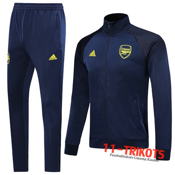 Neuestes Fussball Arsenal Trainingsanzug (Jacke) Blau Dunkel 2019 2020 | 11-trikots