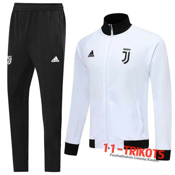 Neuestes Fussball Juventus Trainingsanzug (Jacke) Weiß 2019 2020 | 11-trikots