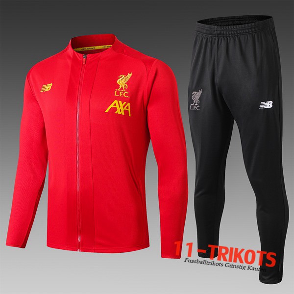 Neuestes Fussball FC Liverpool Kinder Trainingsanzug (Jacken) Rot 2019 2020 | 11-trikots