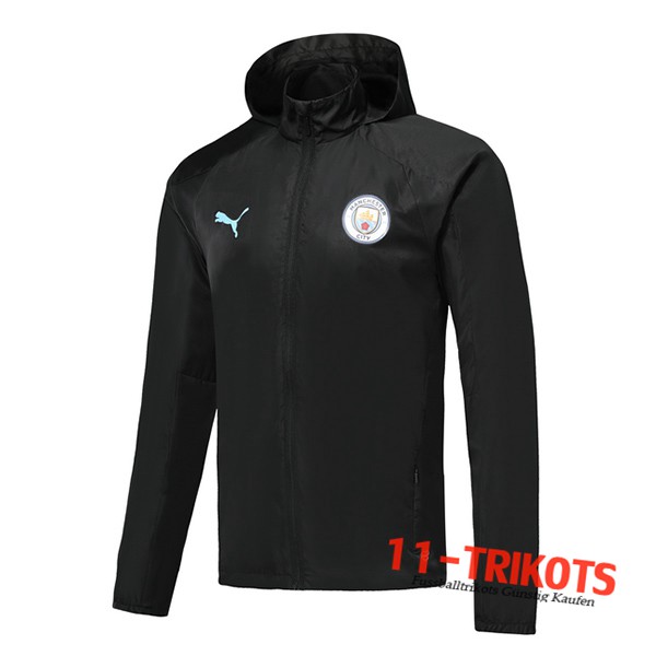 Chaqueta Futbol Rompevientos Manchester City Negro 2019/2020