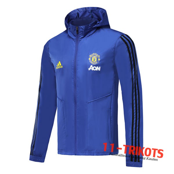 Chaqueta Futbol Rompevientos Manchester United Azul 2019/2020