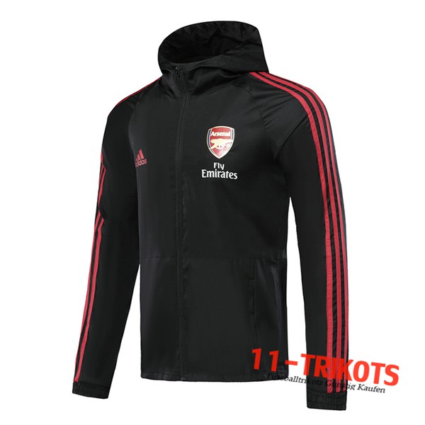 Chaqueta Futbol Rompevientos Arsenal Negro 2019/2020